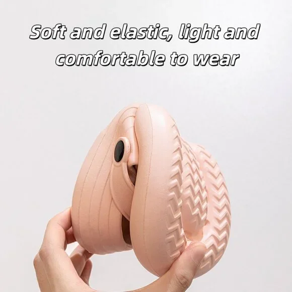 Fun and stylish clogs with large eyelets: comfortable, height-increasing！！PINK - Picture 2 of 6